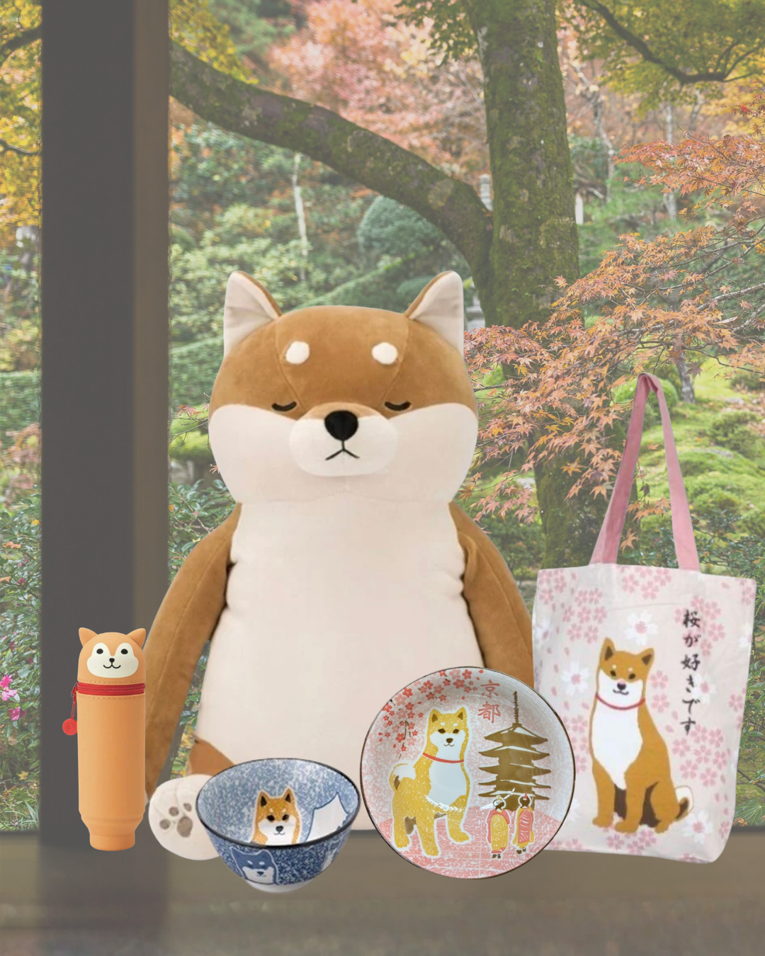 10 Japanese dog gifts for dog lovers — Mino-yaki Shiba Dog ceramics and Ko-taro plush pillows — SHOPPUROO™ Australia