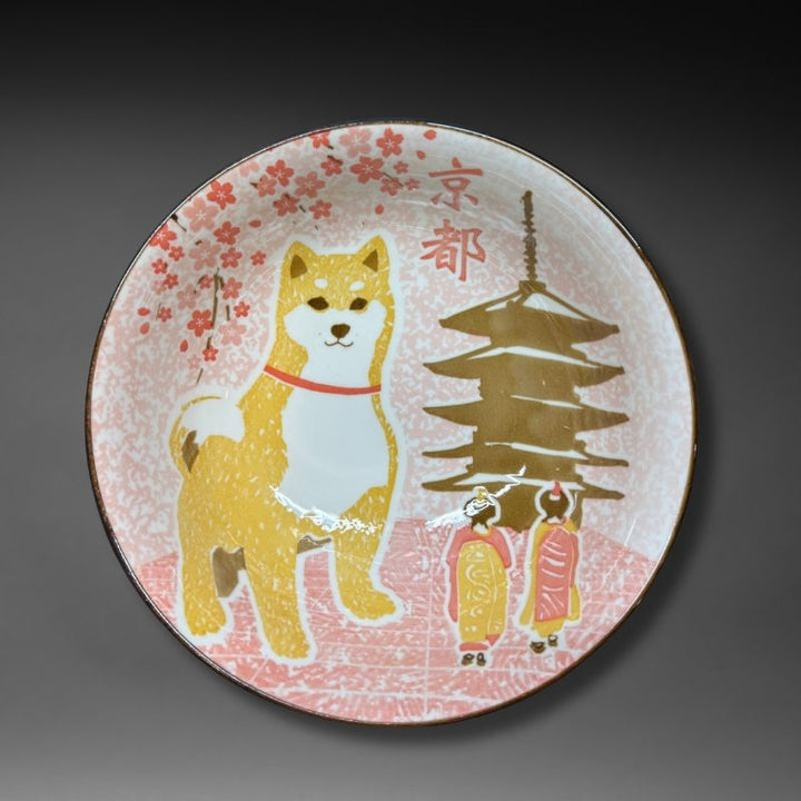 MINO-YAKI SHIBA DOG X KYOTO RAMEN BOWL 19.4 cm