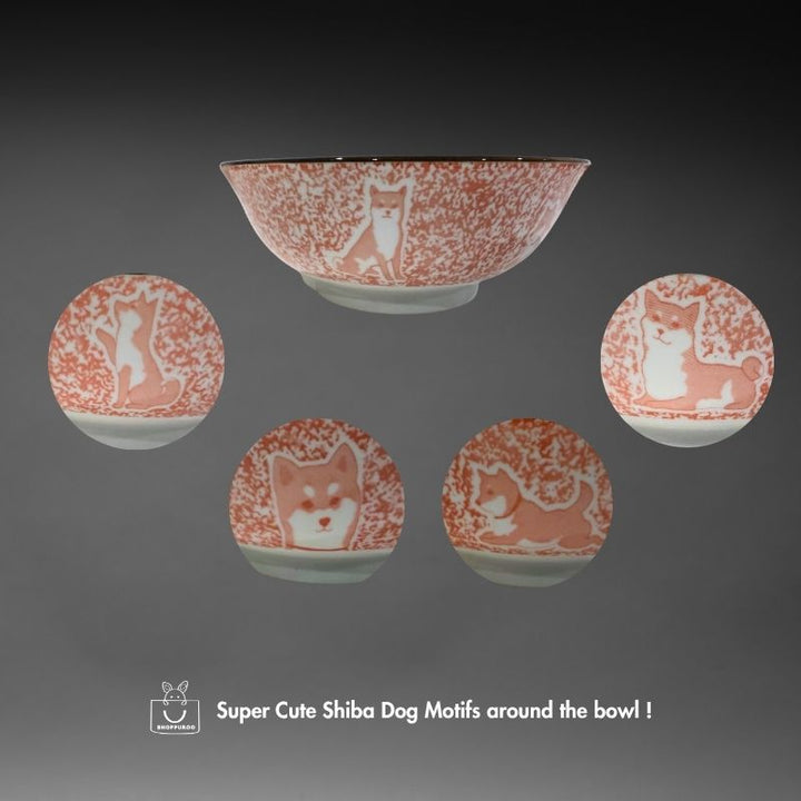 MINO-YAKI SHIBA DOG X KYOTO RAMEN BOWL 19.4 cm