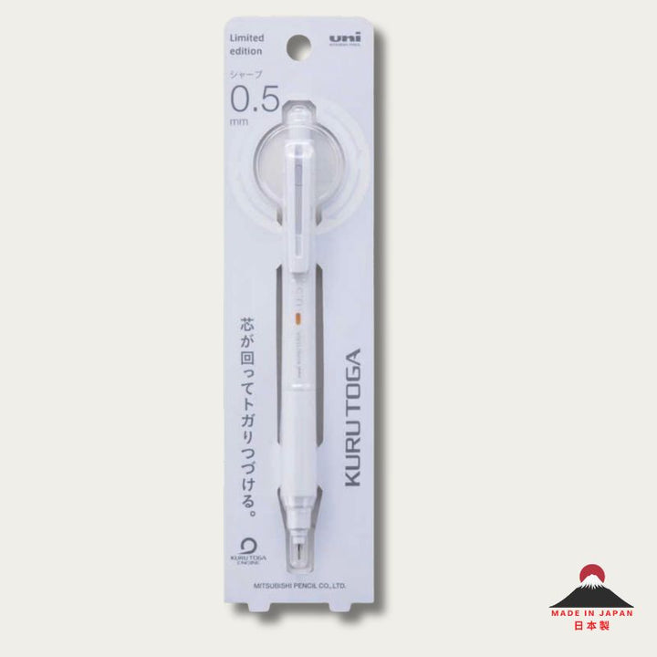 uni  KURU TOGA KS mechanical pencil Powdered White — limited edition packaging