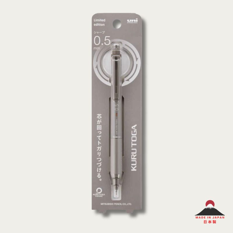 uni Mitsubishi KURU TOGA KS mechanical pencil Brow Grey — limited edition packaging