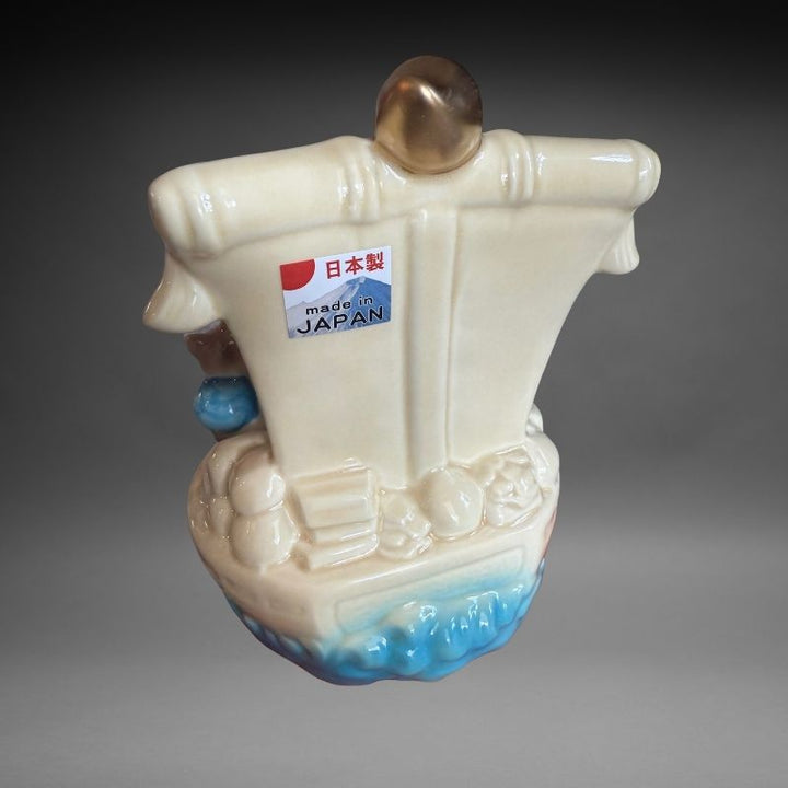 Seven Lucky Cats Treasure Boat -Cream (Made in Japan)