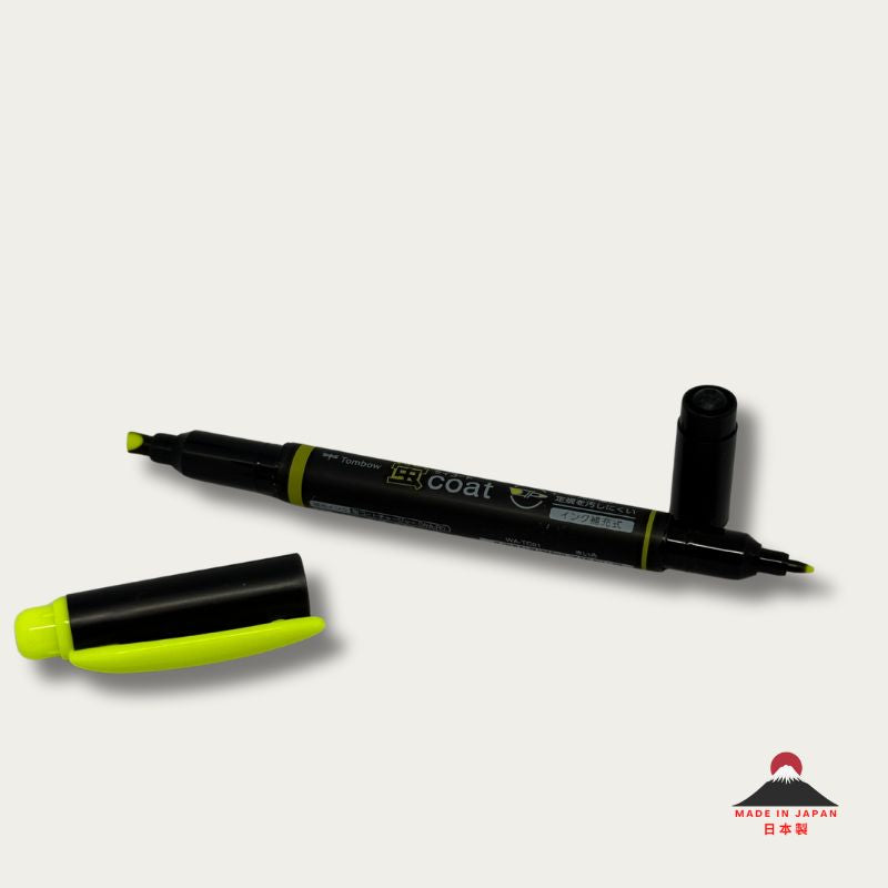Tombow Kei Coat Double-sided Highlighter - Yellow  (Made in Japan)
