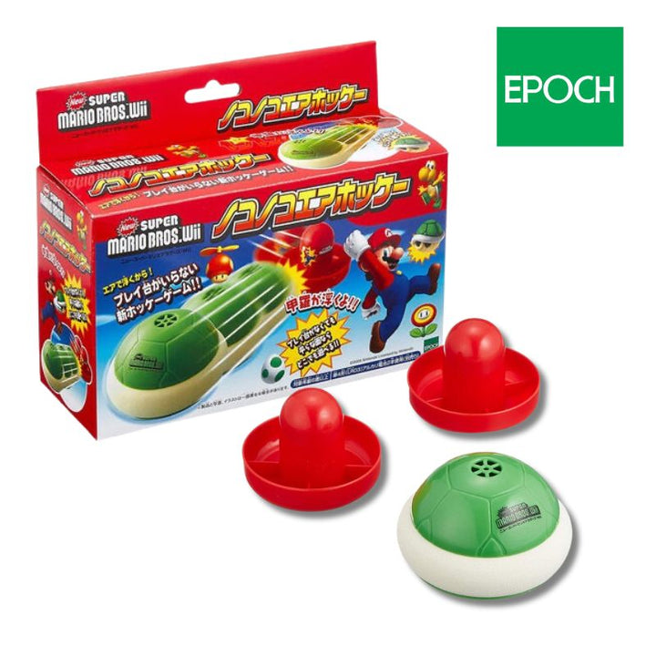 Epoch Super Mario Bros. Wii Koopa Shell Air Hockey Game – 2 Player Toy Set