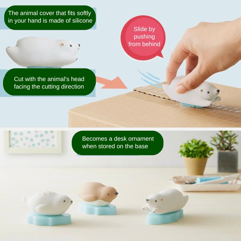 PLUS Pico Friends Animals Box Cutter