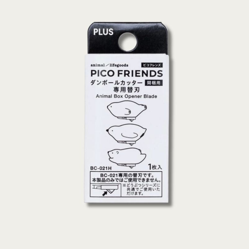 PLUS Pico Friends Box Cutter Replacement Blade — BC-021H packaging card