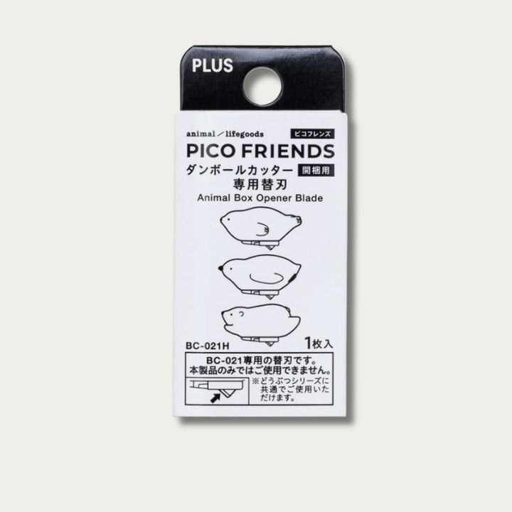 PLUS Pico Friends Box Cutter Replacement Blade — BC-021H packaging card