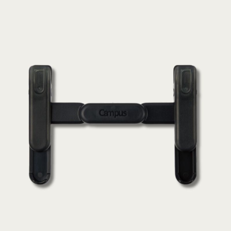 A black Campus-branded desk accessory with two vertical handles connected by a central bar, shown on a plain light gray background.