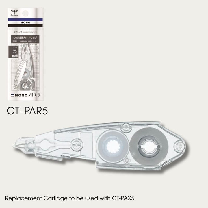 TOMBOW MONO AIR5 refill cartridge packaging, labelled CT-PAR5, for use with CT-PAX5