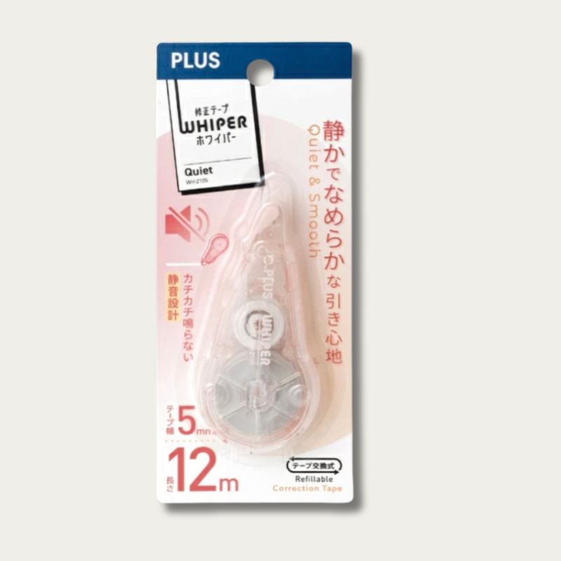 PLUS Whiper Quiet correction tape 5mm x 12m Mint packaging