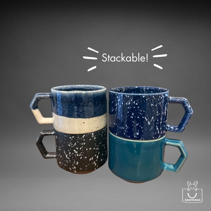 Chips Stack Mug 280ml – Solid Deep Green  (Made in Japan)