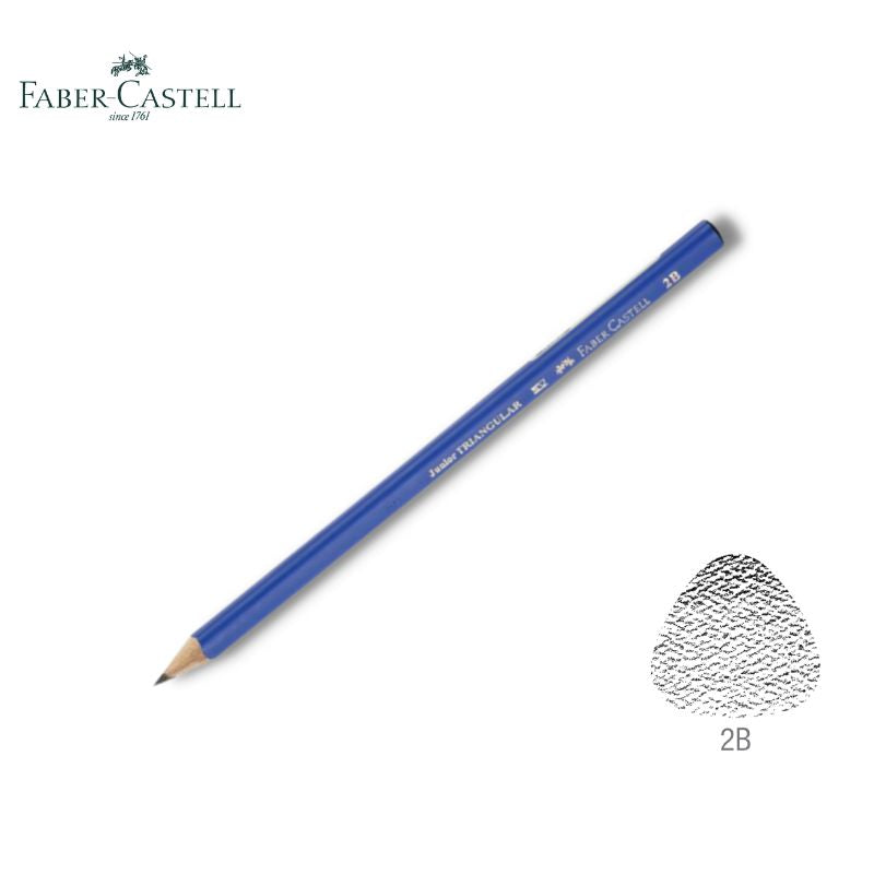 Faber-Castell Junior Triangular Graphite Pencils 2B 12 Pack
