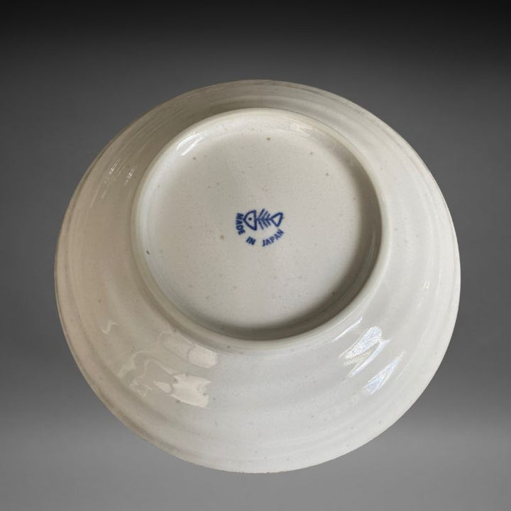Mino-yaki Cat Plate – 21cm Porcelain Serving Dish Made in Japan