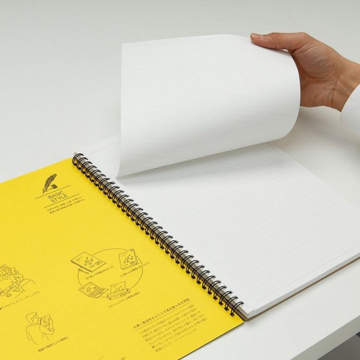 Mnemosyne A4 Notebook 7mm Lined N199A (Made in Japan)