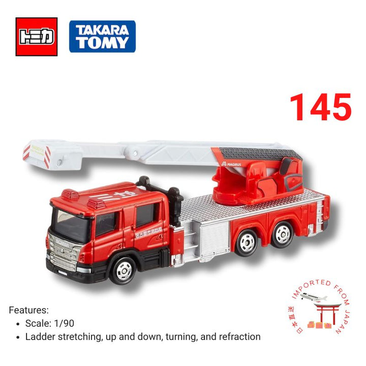 TOMICA No.145 NAGOYA CITY FIRE BUREAU LADDER TRUCK