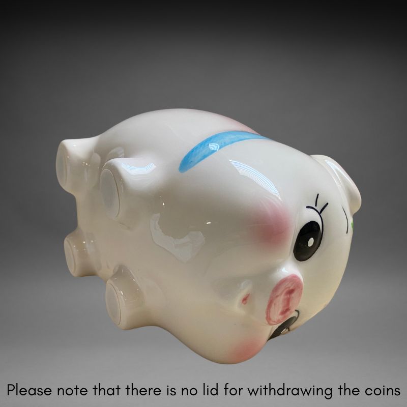 Vintage-Inspired Ceramic Piggy Bank (Made in Japan)